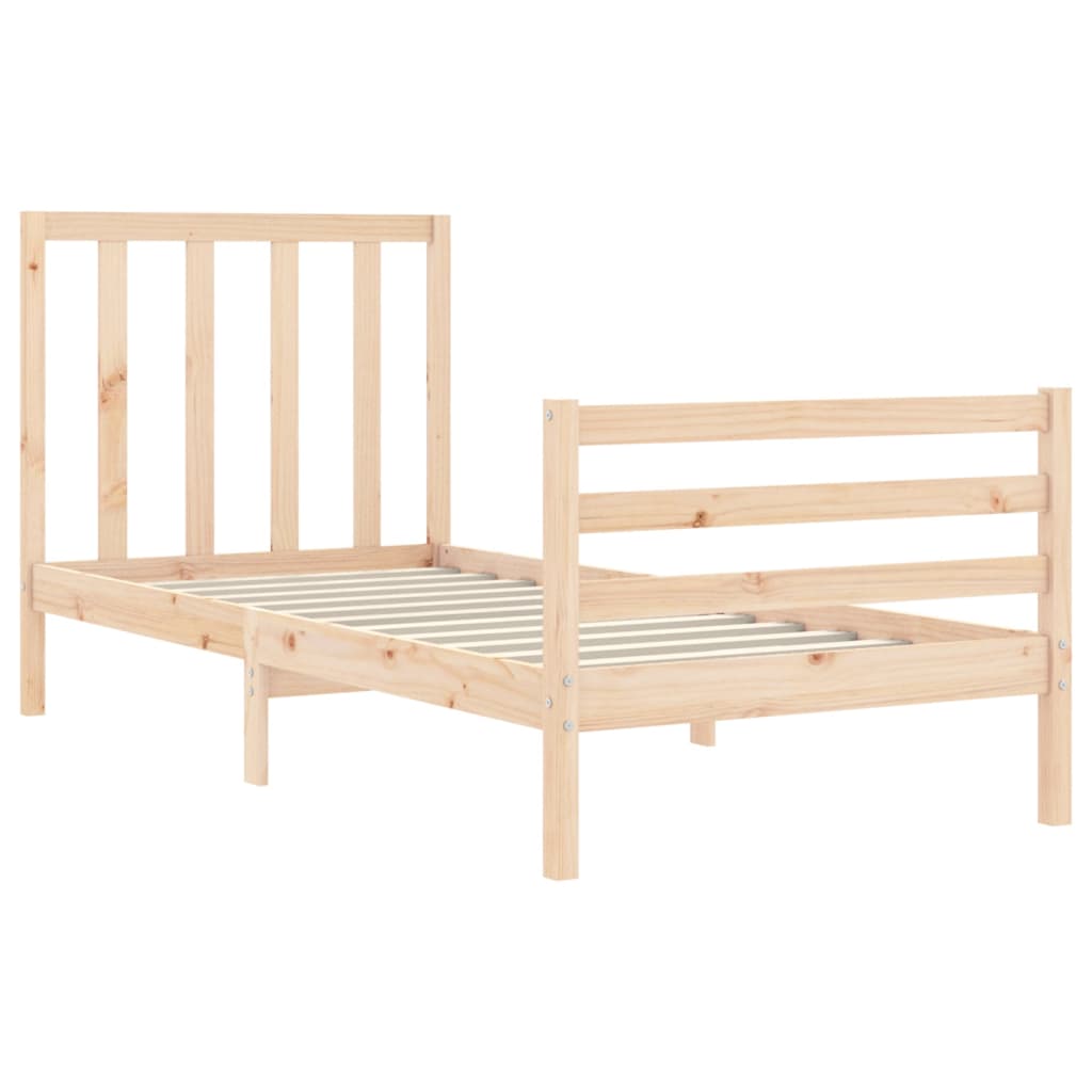 Bed Frame without Mattress Small Single Solid Wood Pine