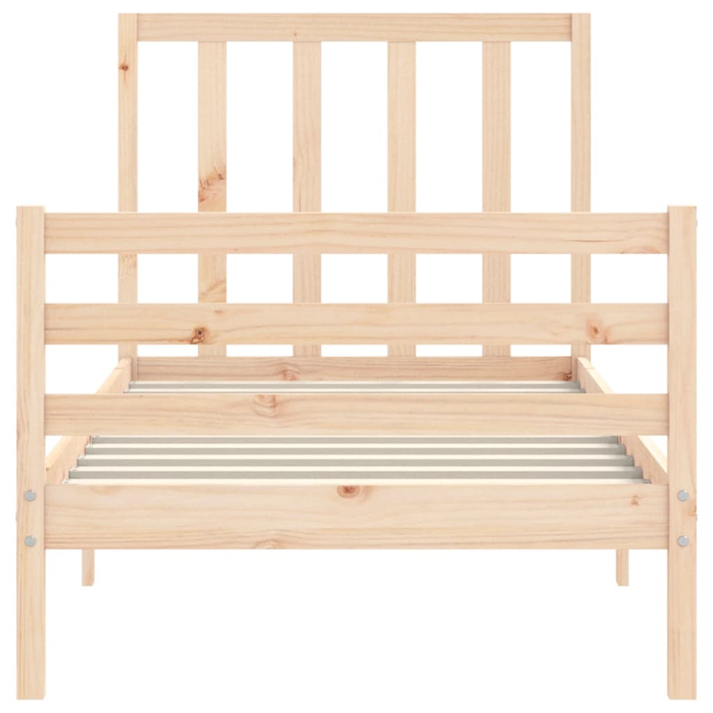 Bed Frame without Mattress Small Single Solid Wood Pine