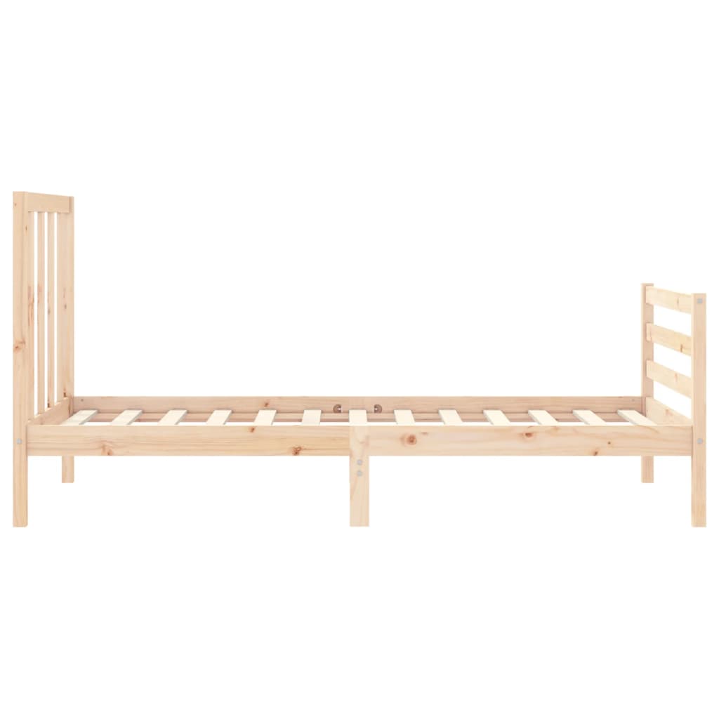 Bed Frame without Mattress Small Single Solid Wood Pine