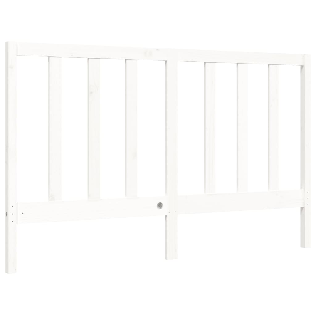 Bed Frame without Mattress White 160x200 cm Solid Wood Pine