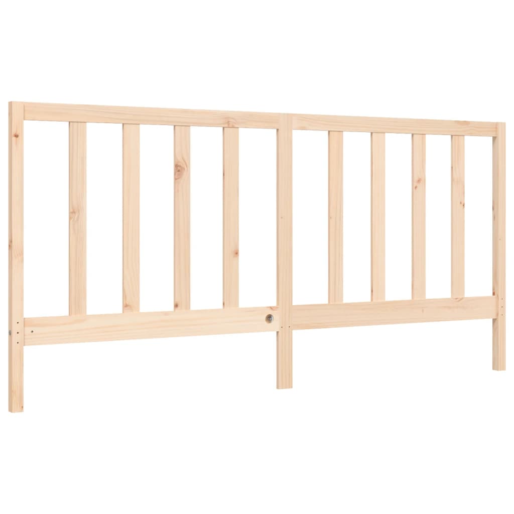Bed Frame without Mattress 200x200 cm Solid Wood Pine