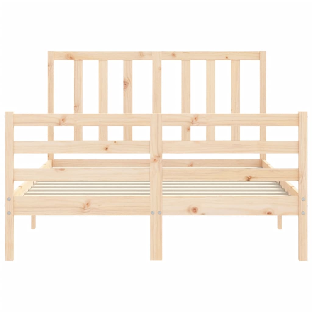 Bed Frame without Mattress 120x200 cm Solid Wood Pine