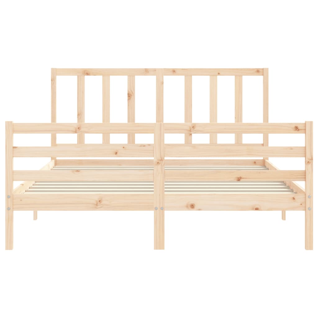 Bed Frame without Mattress 160x200 cm Solid Wood Pine