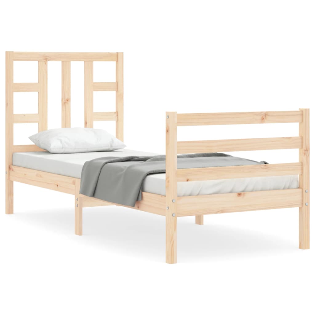 Bed Frame without Mattress Small Single Solid Wood Pine