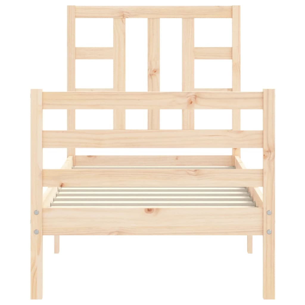 Bed Frame without Mattress Small Single Solid Wood Pine