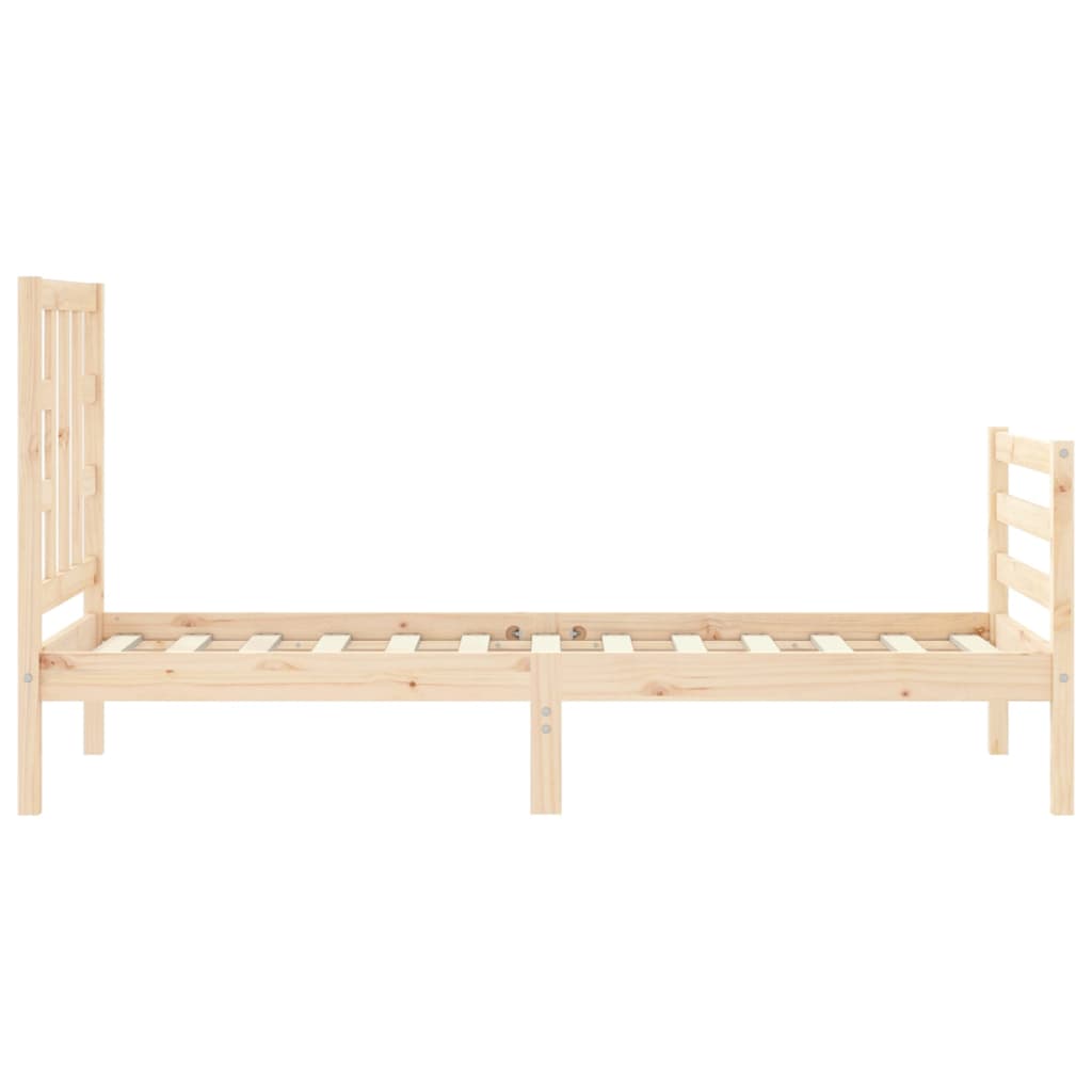 Bed Frame without Mattress Small Single Solid Wood Pine