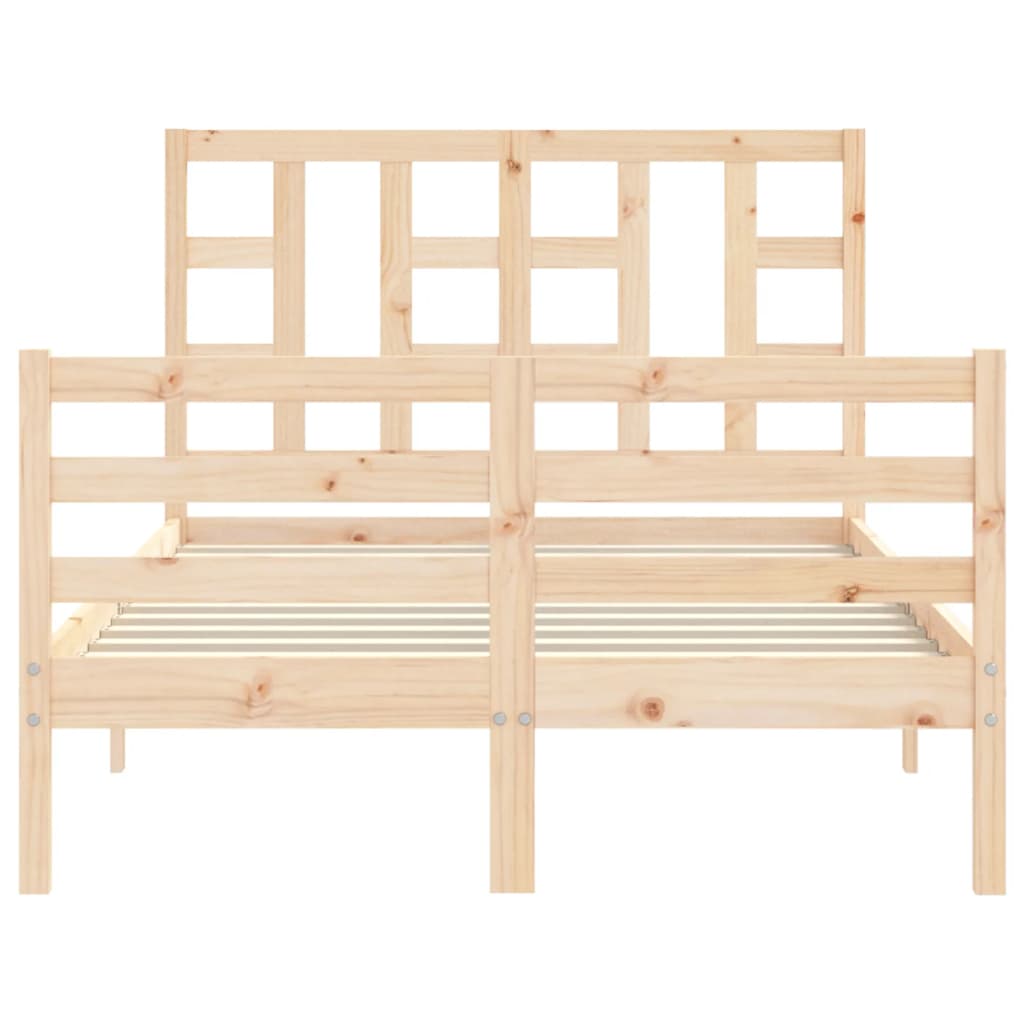 Bed Frame without Mattress Small Double Solid Wood Pine