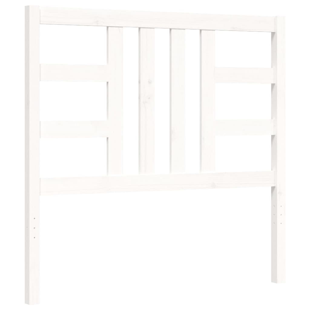 Bed Frame without Mattress White 100x200 cm Solid Wood Pine