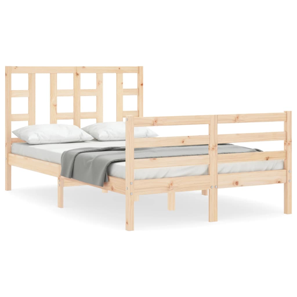 Bed Frame without Mattress 120x200 cm Solid Wood