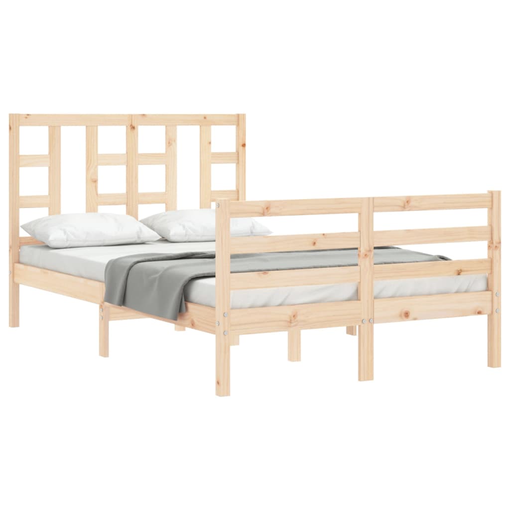 Bed Frame without Mattress 120x200 cm Solid Wood