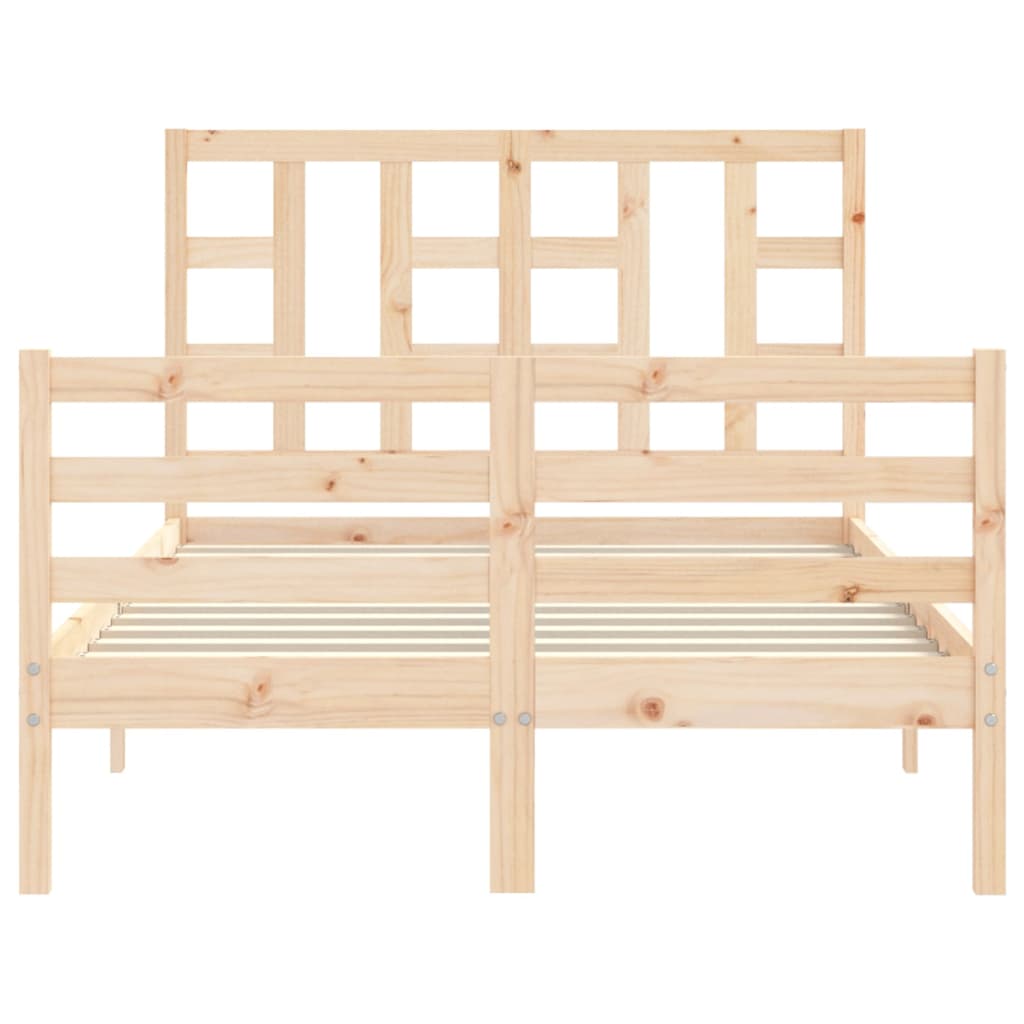 Bed Frame without Mattress 120x200 cm Solid Wood