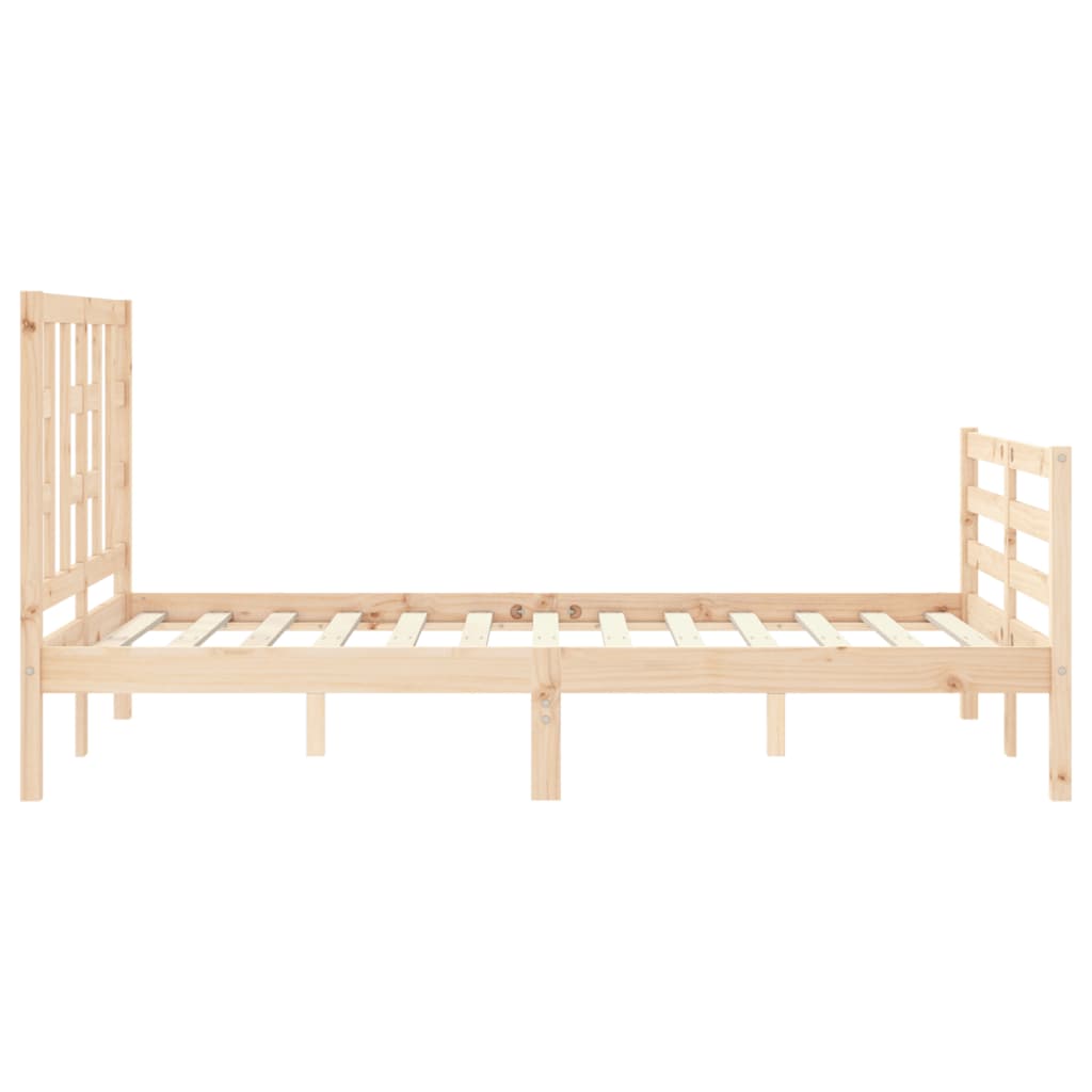 Bed Frame without Mattress 120x200 cm Solid Wood