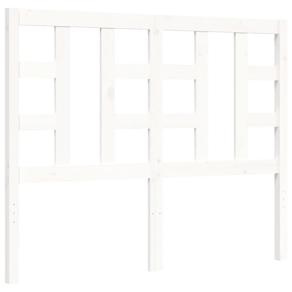 Bed Frame without Mattress White 120x200 cm Solid Wood