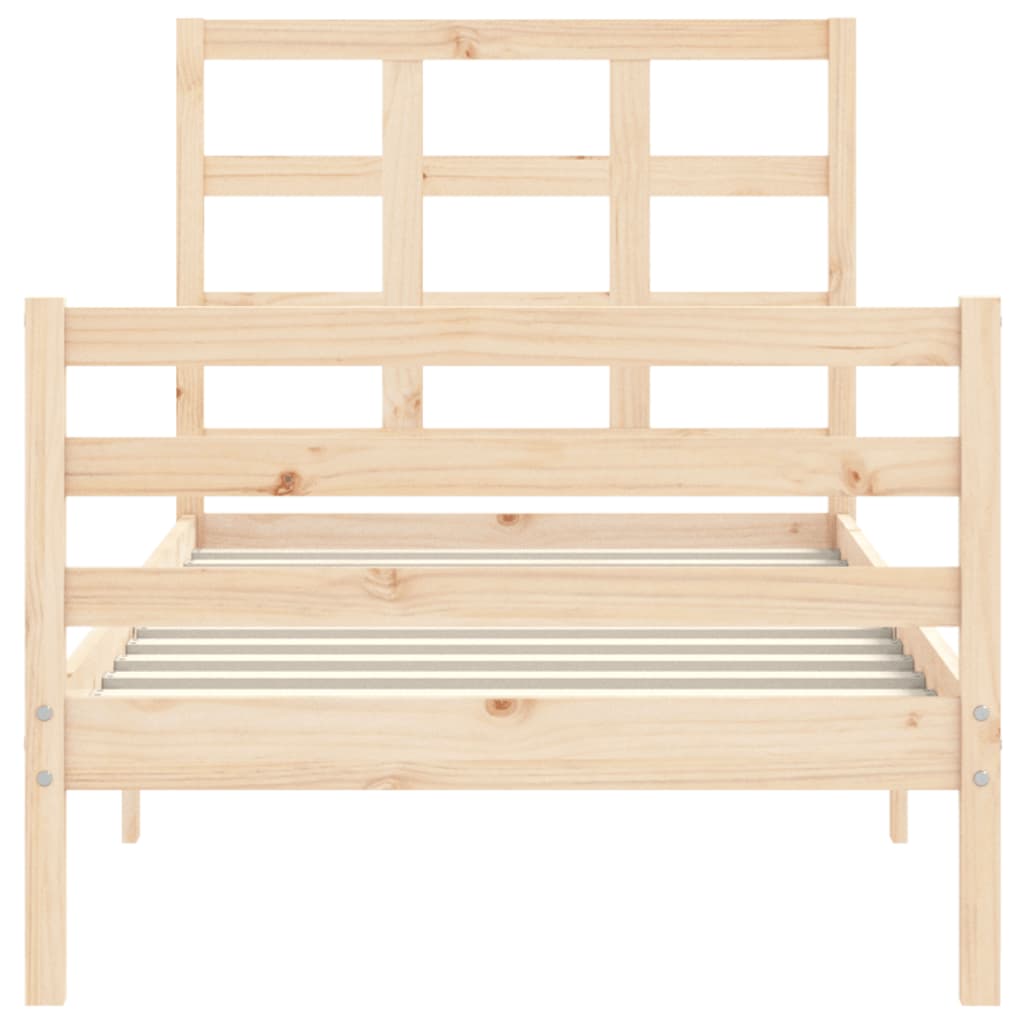 Bed Frame without Mattress Small Single Solid Wood