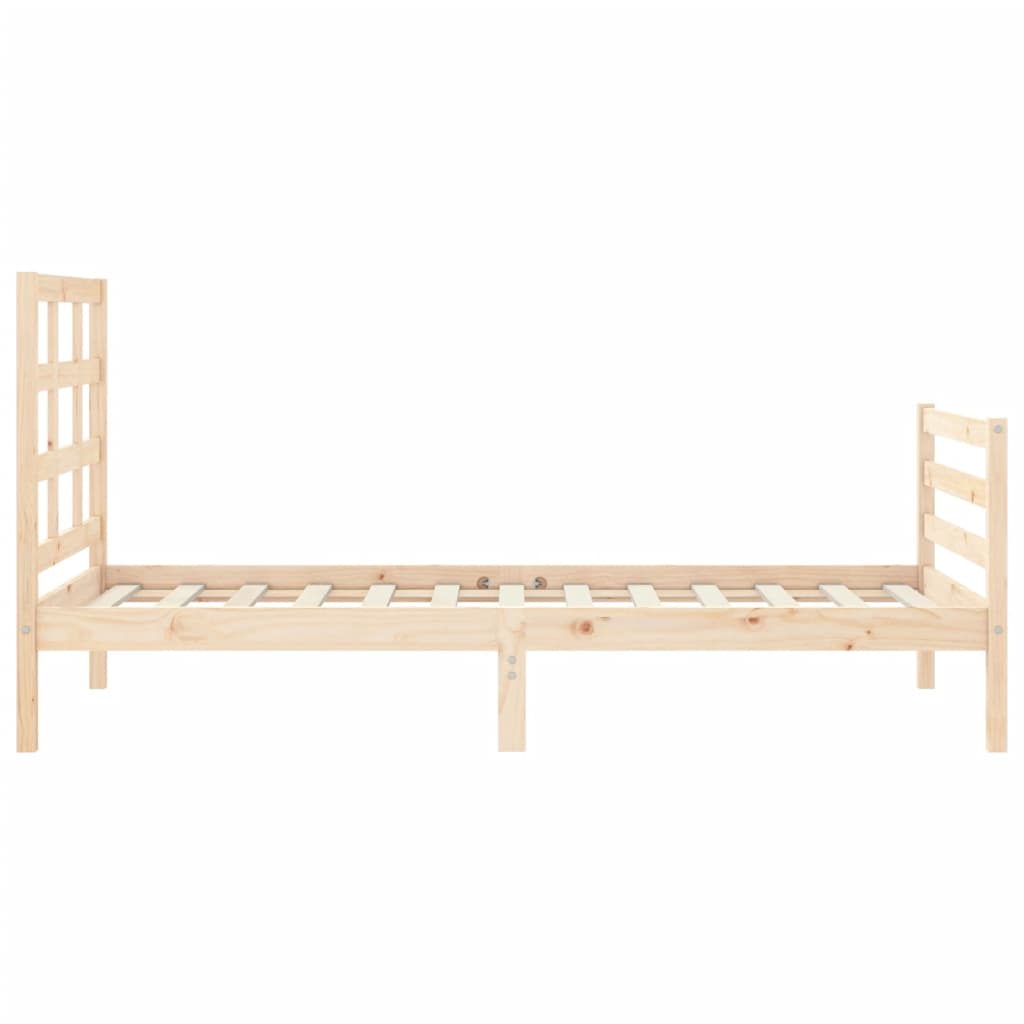 Bed Frame without Mattress Small Single Solid Wood