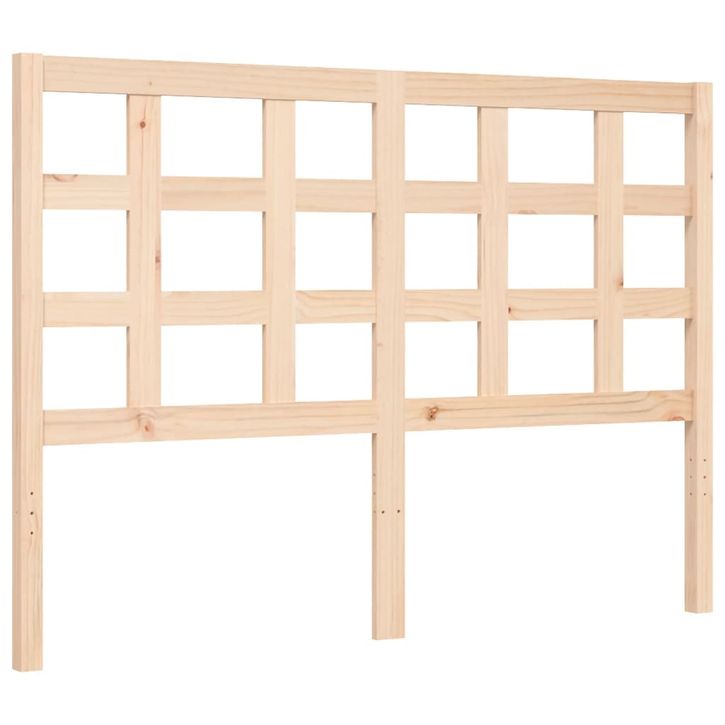 Bed Frame without Mattress 140x190 cm Solid Wood