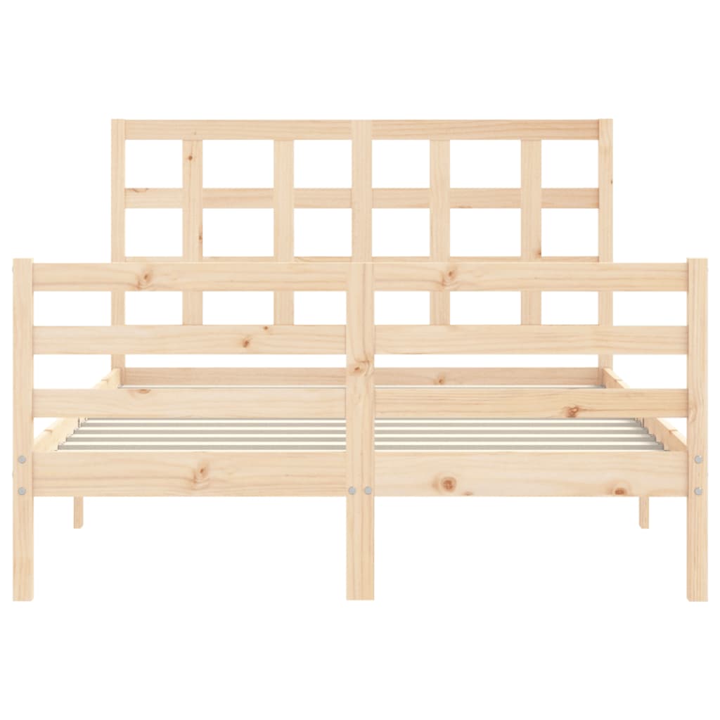 Bed Frame without Mattress 120x200 cm Solid Wood