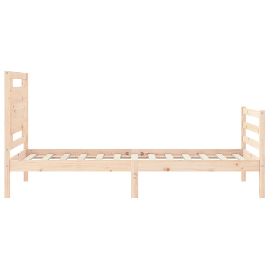 Bed Frame without Mattress 100x200 cm Solid Wood