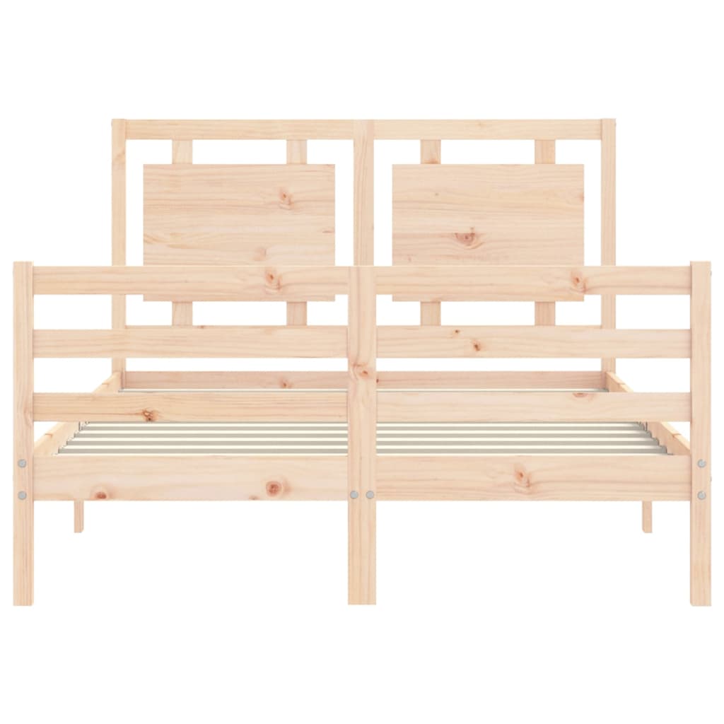 Bed Frame without Mattress 120x200 cm Solid Wood
