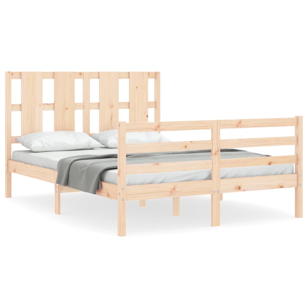 Bed Frame without Mattress 120x200 cm Solid Wood