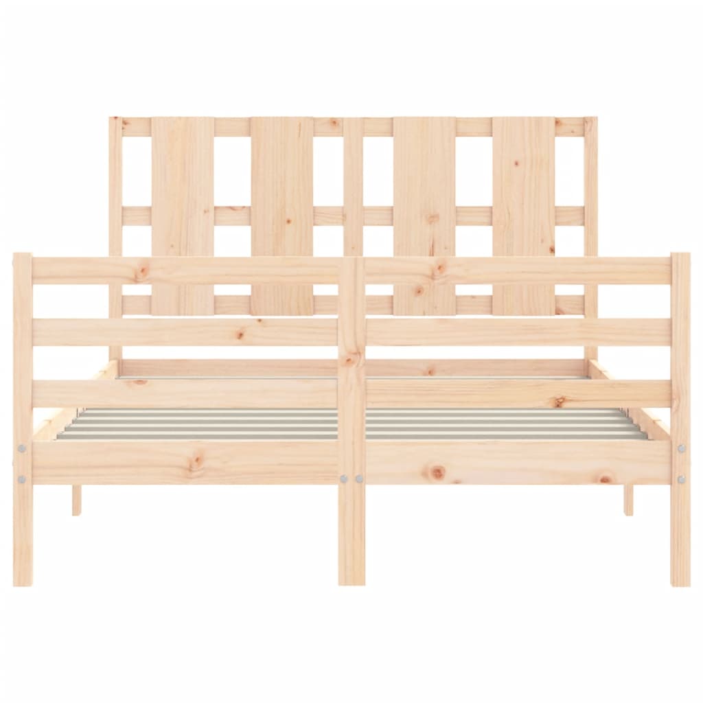 Bed Frame without Mattress 120x200 cm Solid Wood