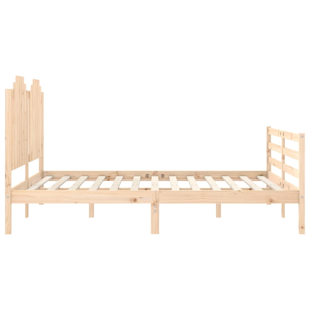 Bed Frame without Mattress 160x200 cm Solid Wood