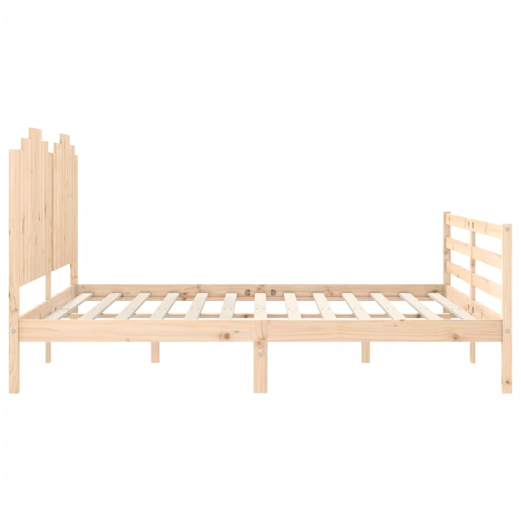 Bed Frame without Mattress Super King Size Solid Wood