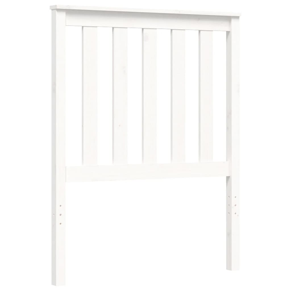 Bed Frame without Mattress White Small Single Solid Wood