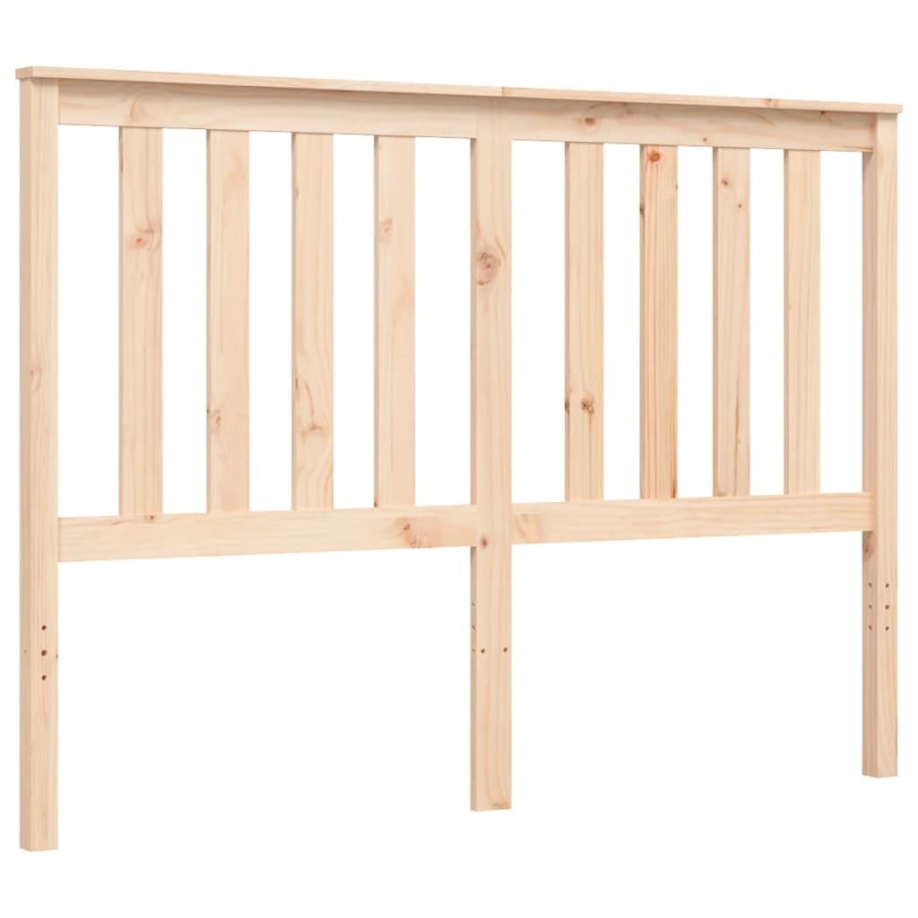 Bed Frame without Mattress Double Solid Wood