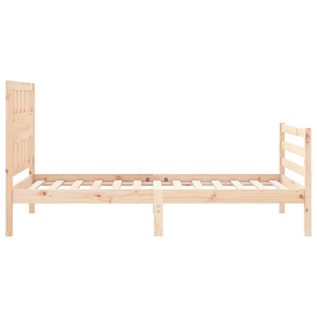Bed Frame without Mattress Small Single Solid Wood