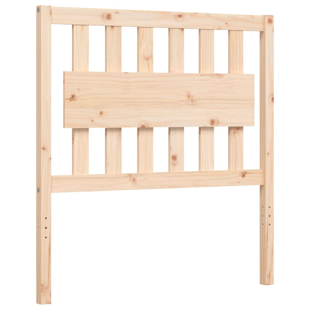 Bed Frame without Mattress Single Solid Wood