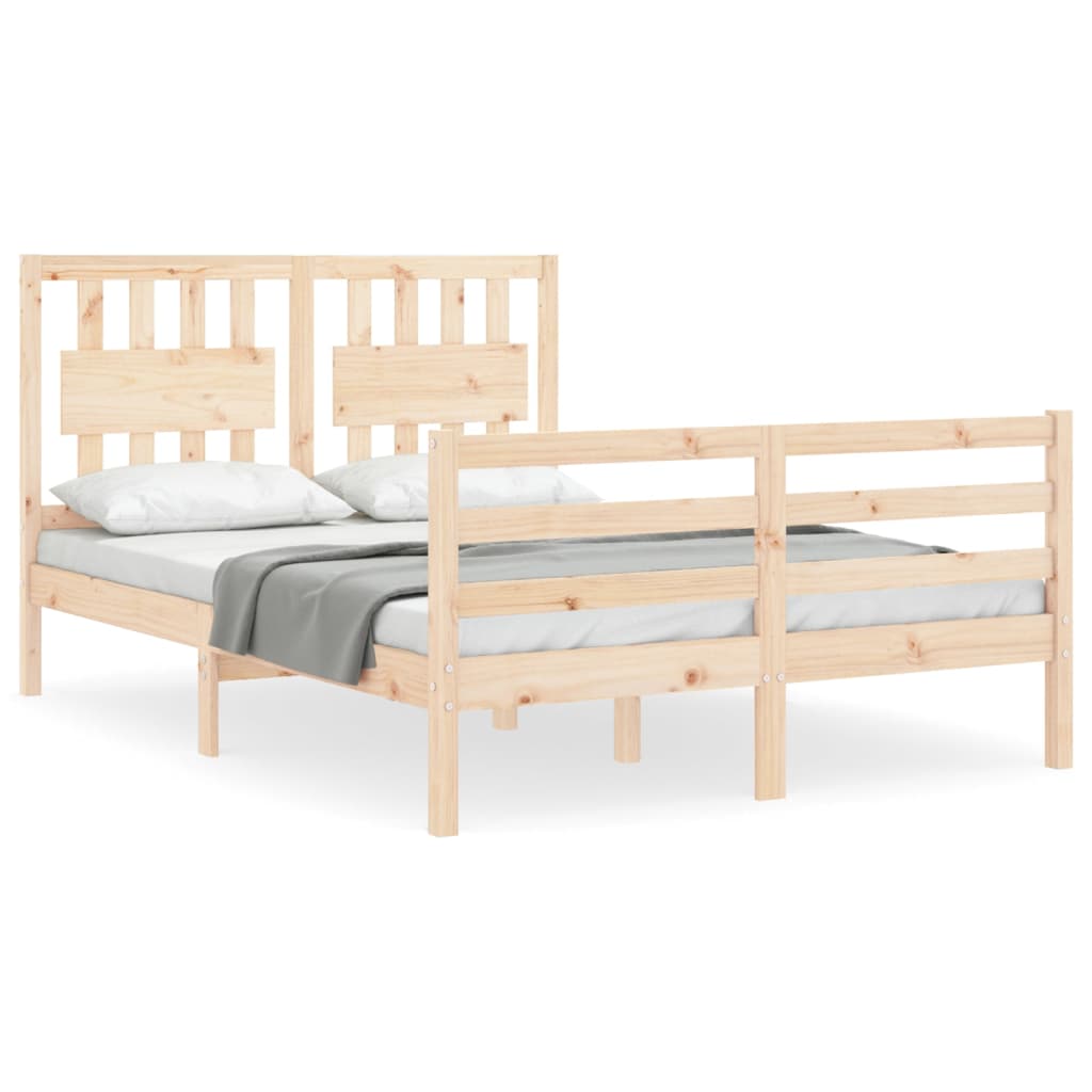 Bed Frame without Mattress 120x200 cm Solid Wood