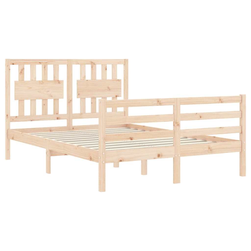 Bed Frame without Mattress 120x200 cm Solid Wood