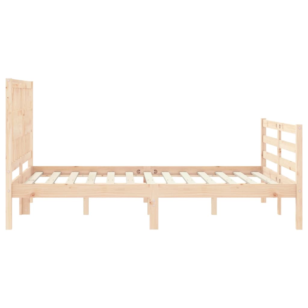 Bed Frame without Mattress 120x200 cm Solid Wood