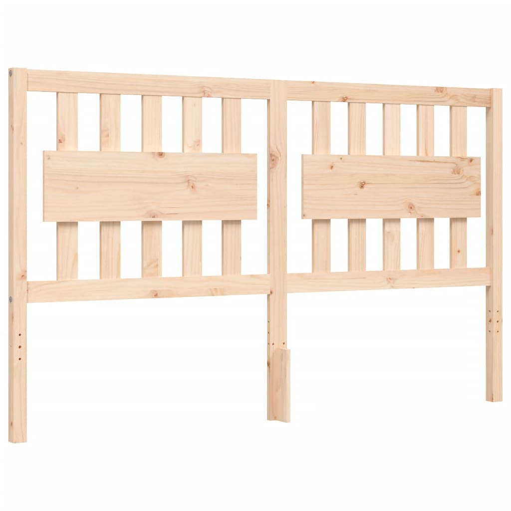 Bed Frame without Mattress King Size Solid Wood