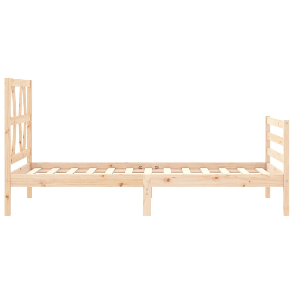 Bed Frame without Mattress Small Single Solid Wood