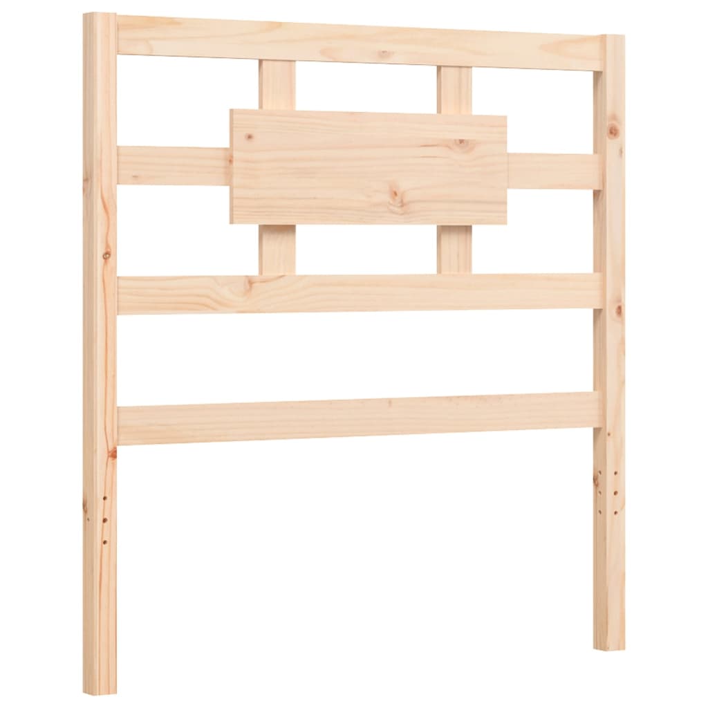Bed Frame without Mattress Single Solid Wood