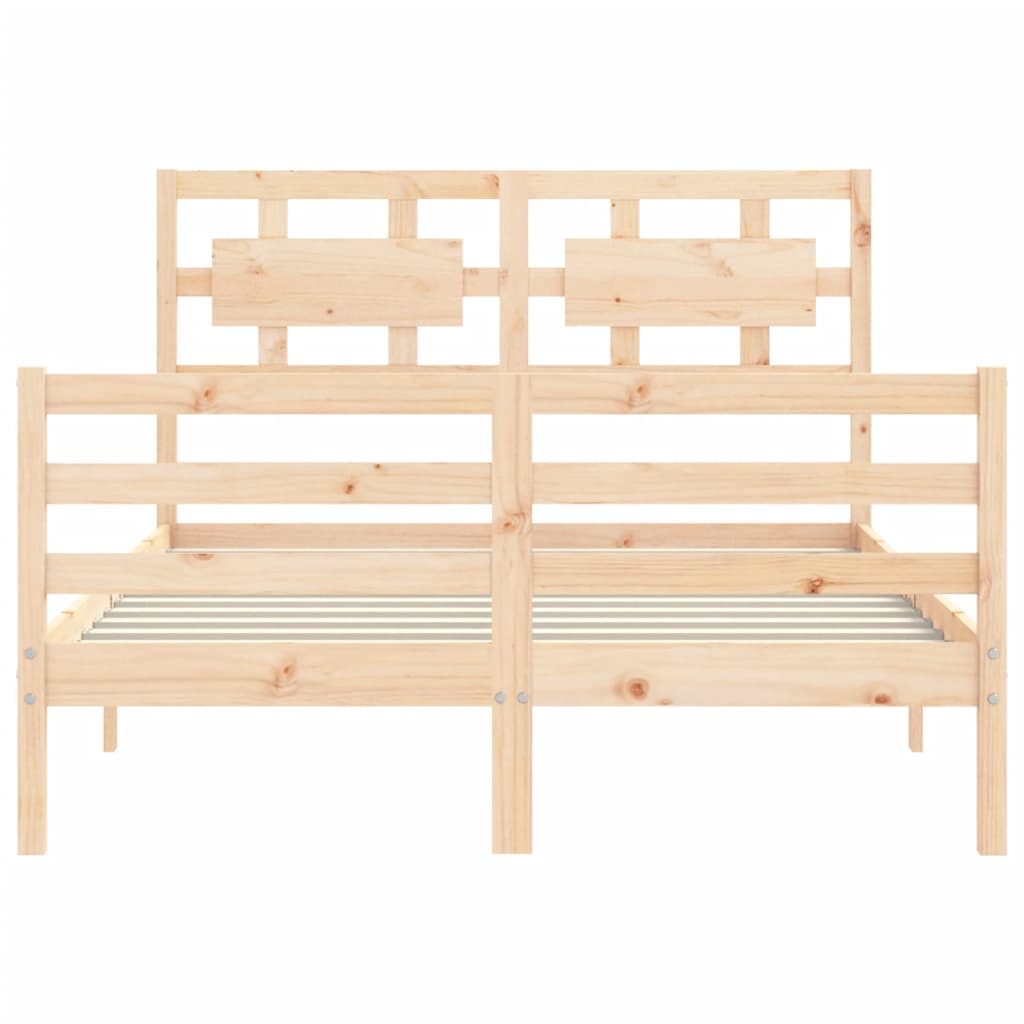 Bed Frame without Mattress 120x200 cm Solid Wood