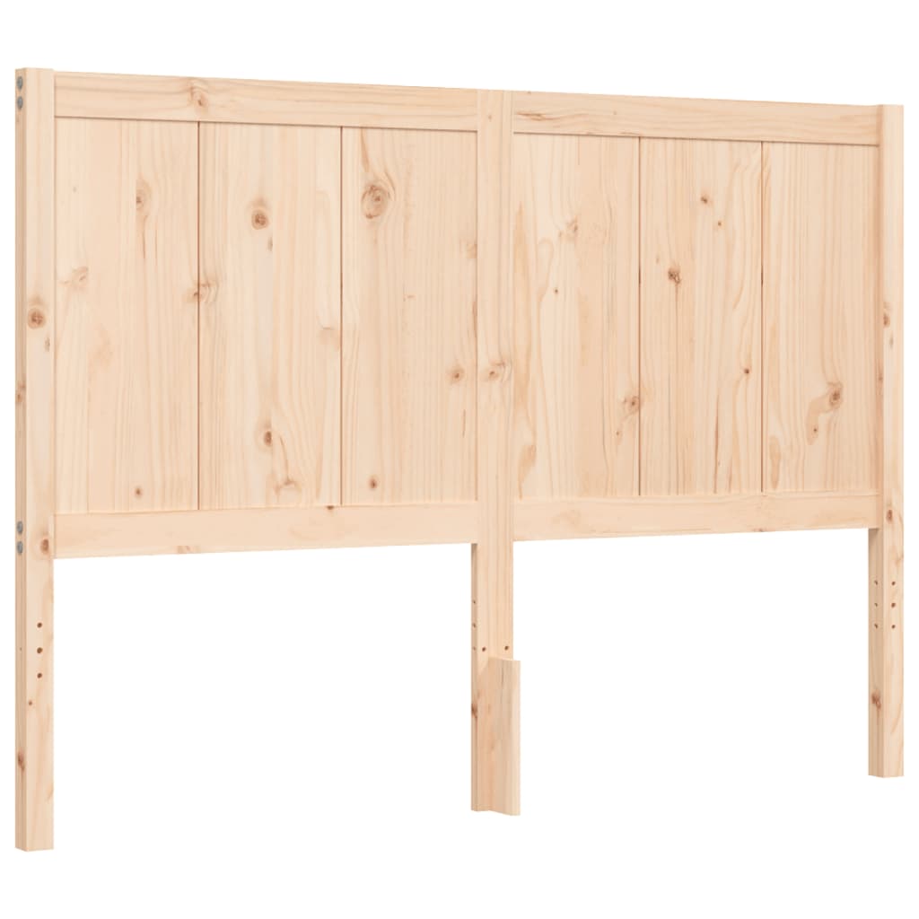 Bed Frame without Mattress 140x190 cm Solid Wood