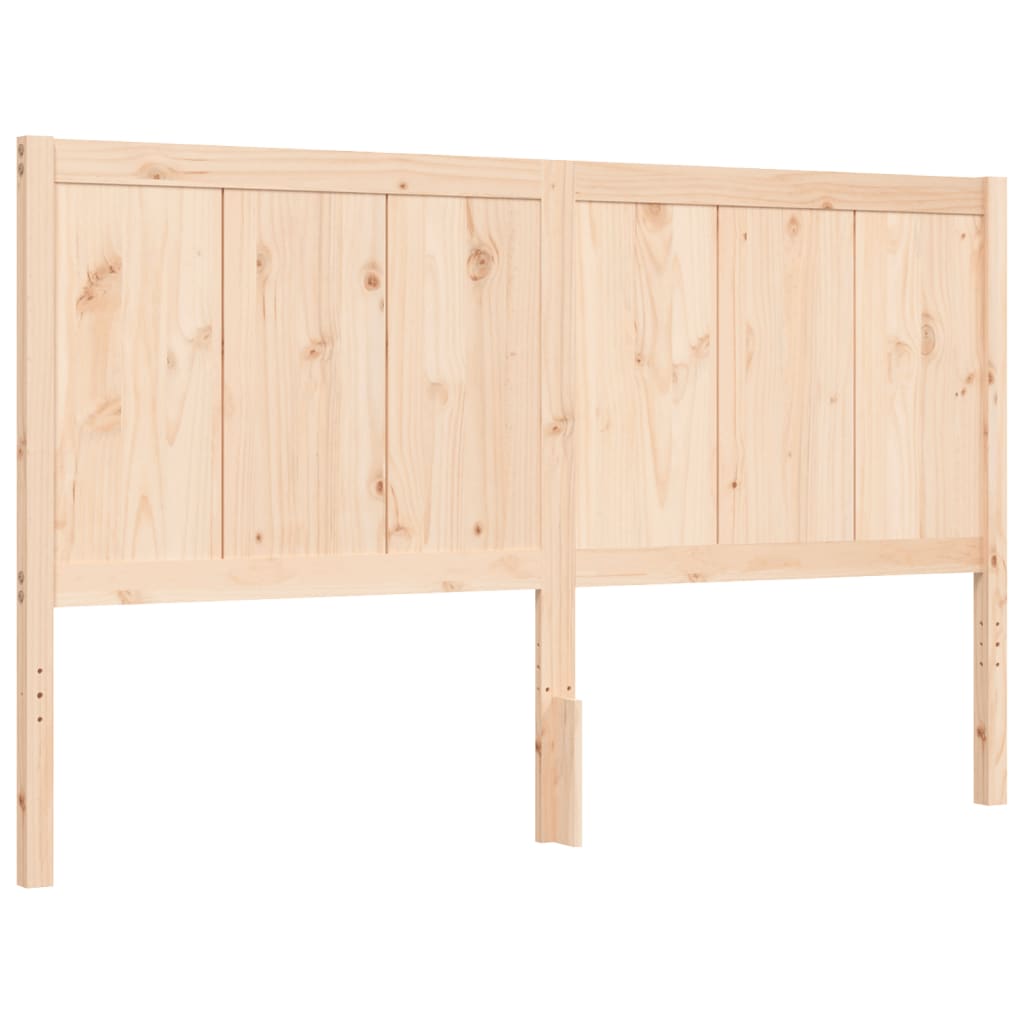 Bed Frame without Mattress King Size Solid Wood