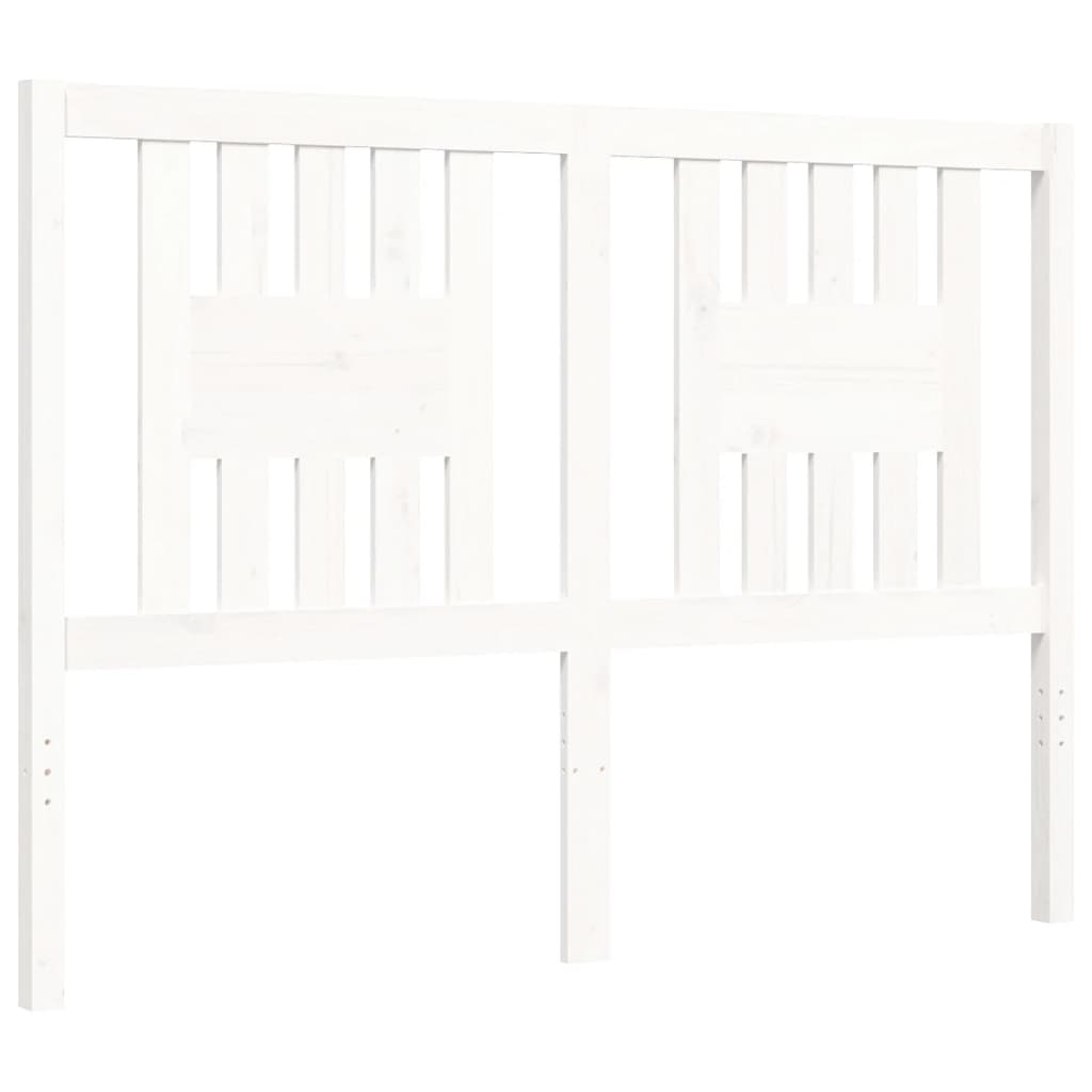 Bed Frame without Mattress White Small Double Solid Wood