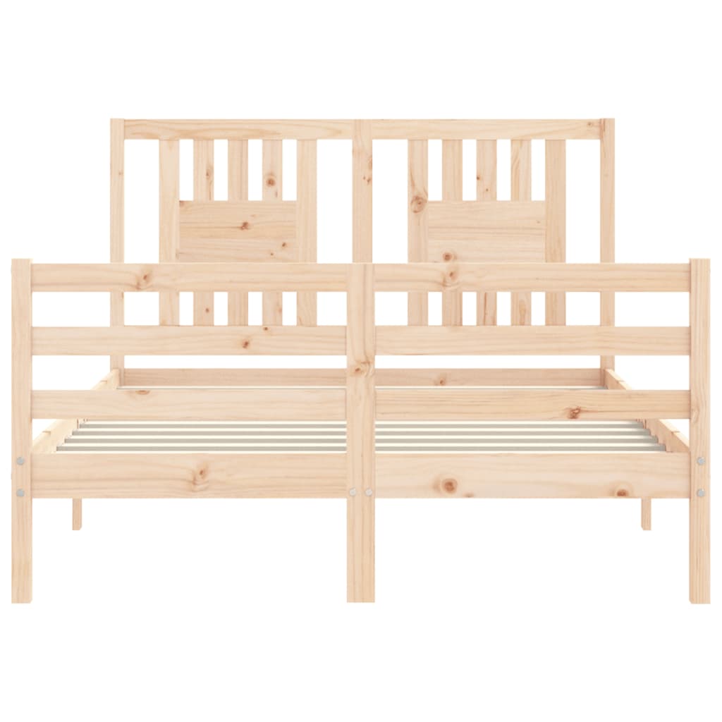 Bed Frame without Mattress 120x200 cm Solid Wood