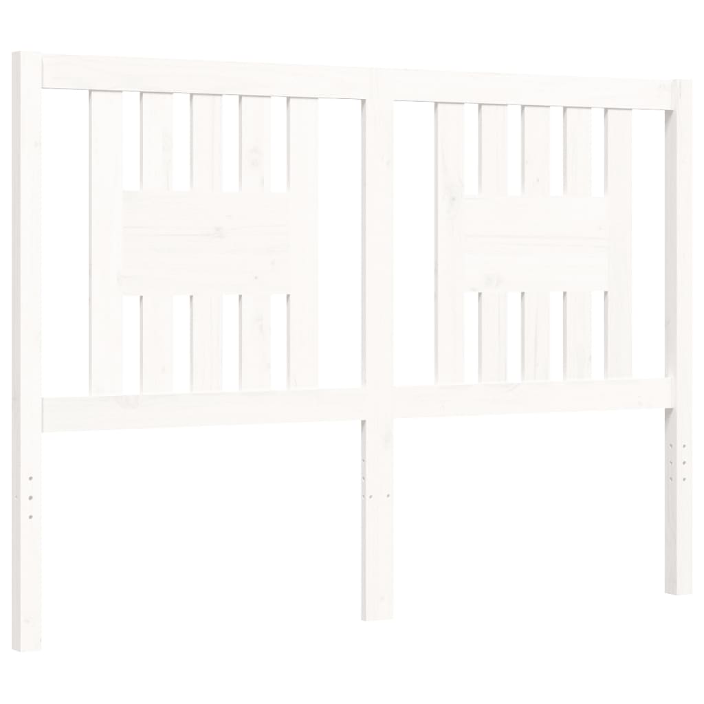 Bed Frame without Mattress White 120x200 cm Solid Wood