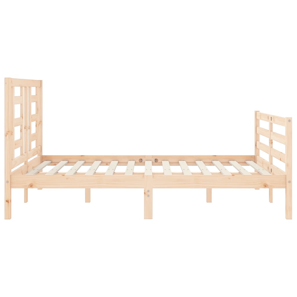 Bed Frame without Mattress 120x200 cm Solid Wood