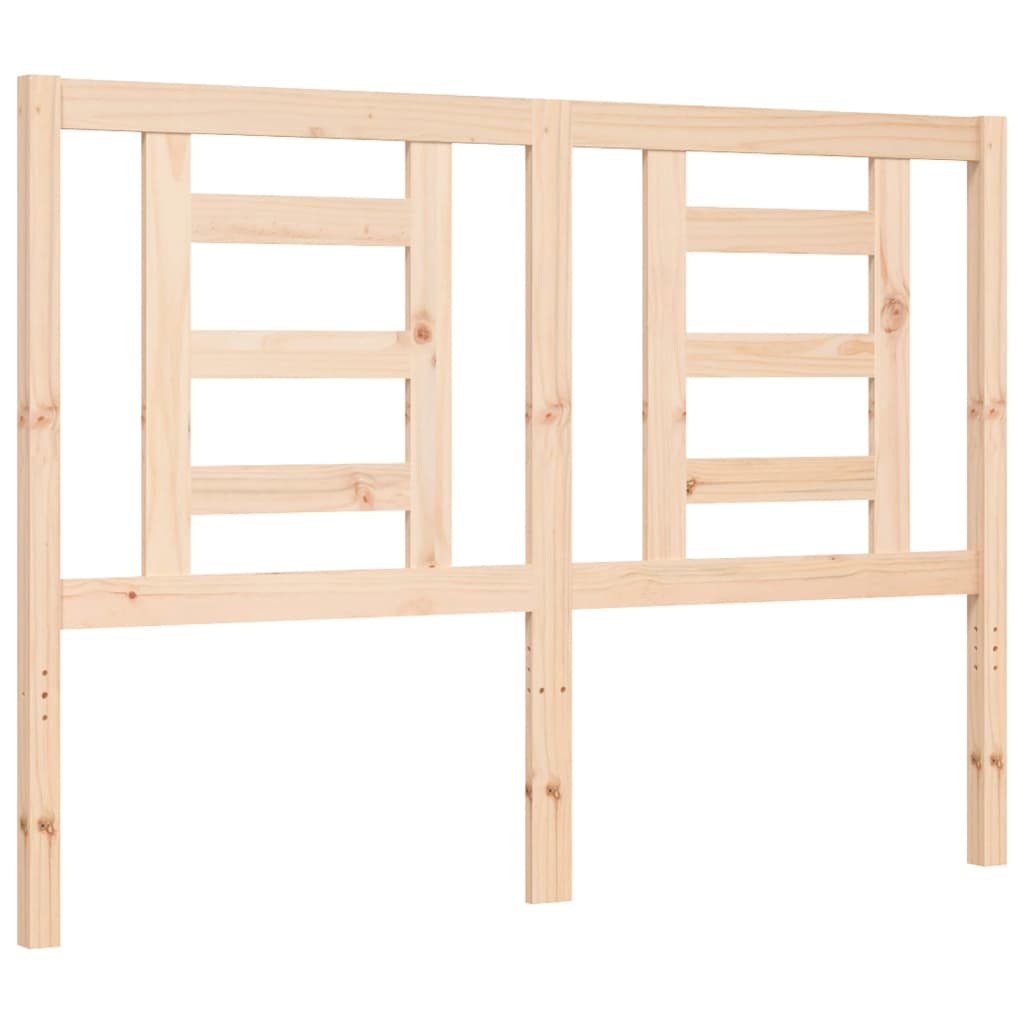 Bed Frame without Mattress 140x200 cm Solid Wood