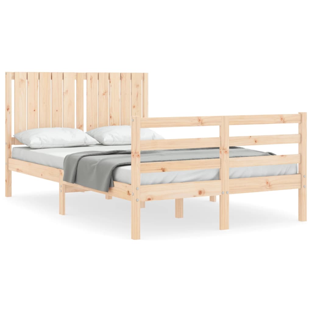 Bed Frame without Mattress 120x200 cm Solid Wood