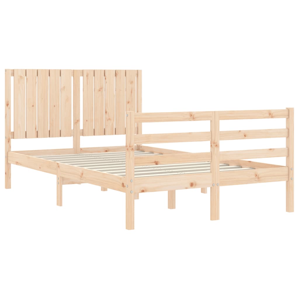 Bed Frame without Mattress 120x200 cm Solid Wood