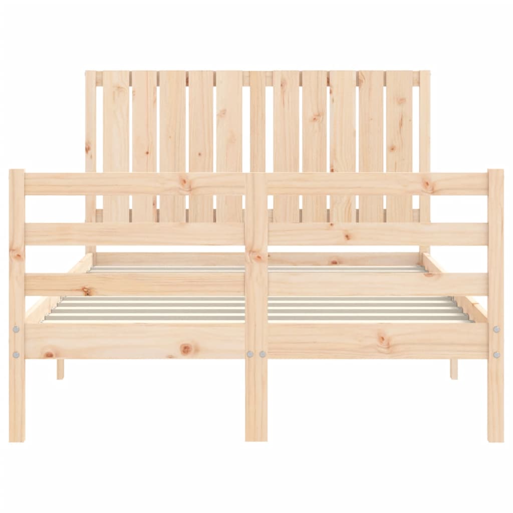 Bed Frame without Mattress 120x200 cm Solid Wood