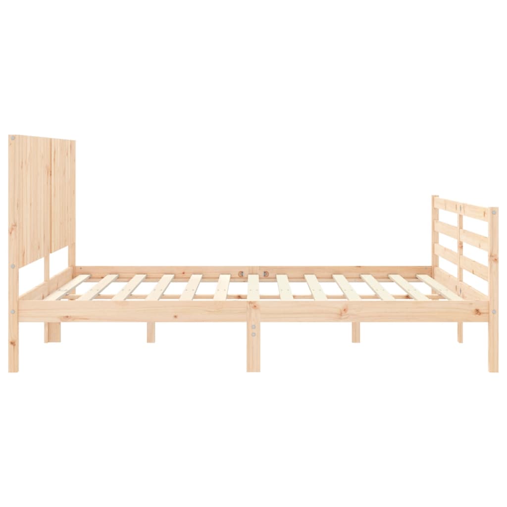 Bed Frame without Mattress Super King Size Solid Wood