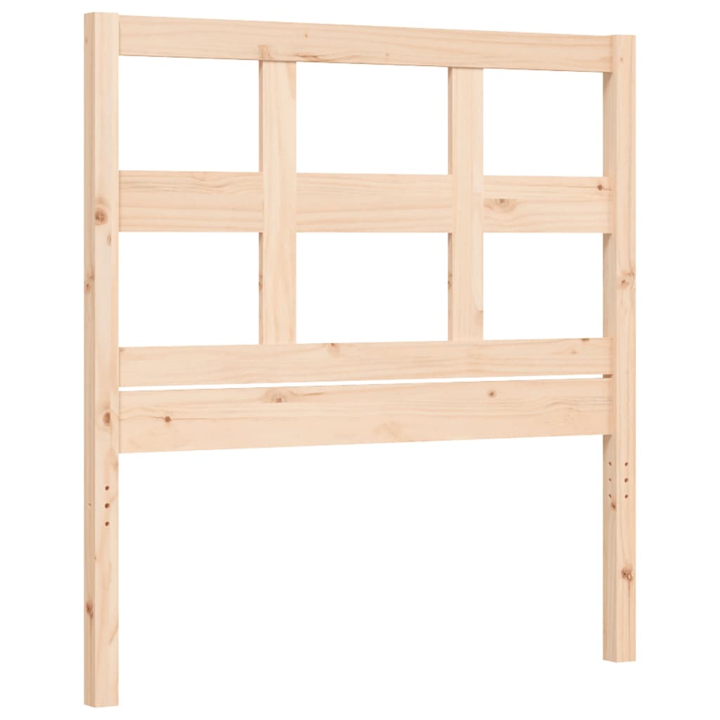 Bed Frame without Mattress 90x200 cm Solid Wood